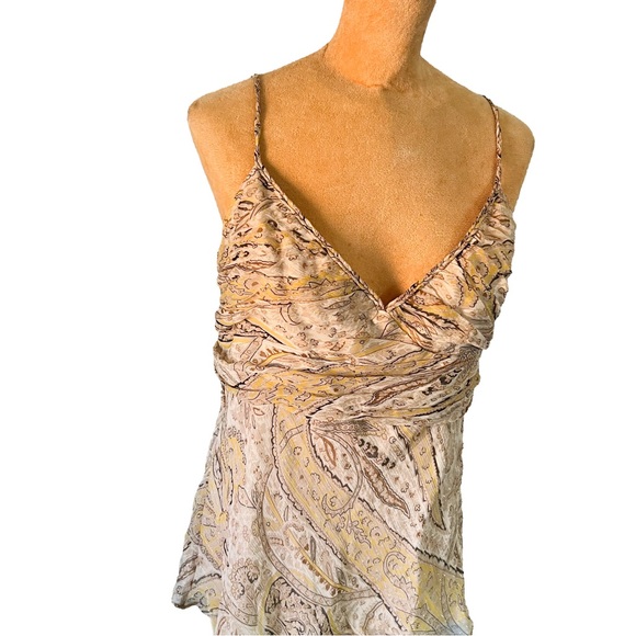 BCBGMAXAZRIA Y2K silk paisley tank - Picture 2 of 12
